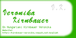 veronika kirnbauer business card